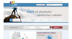 Desktop Screenshot of leben-mit-cml.de